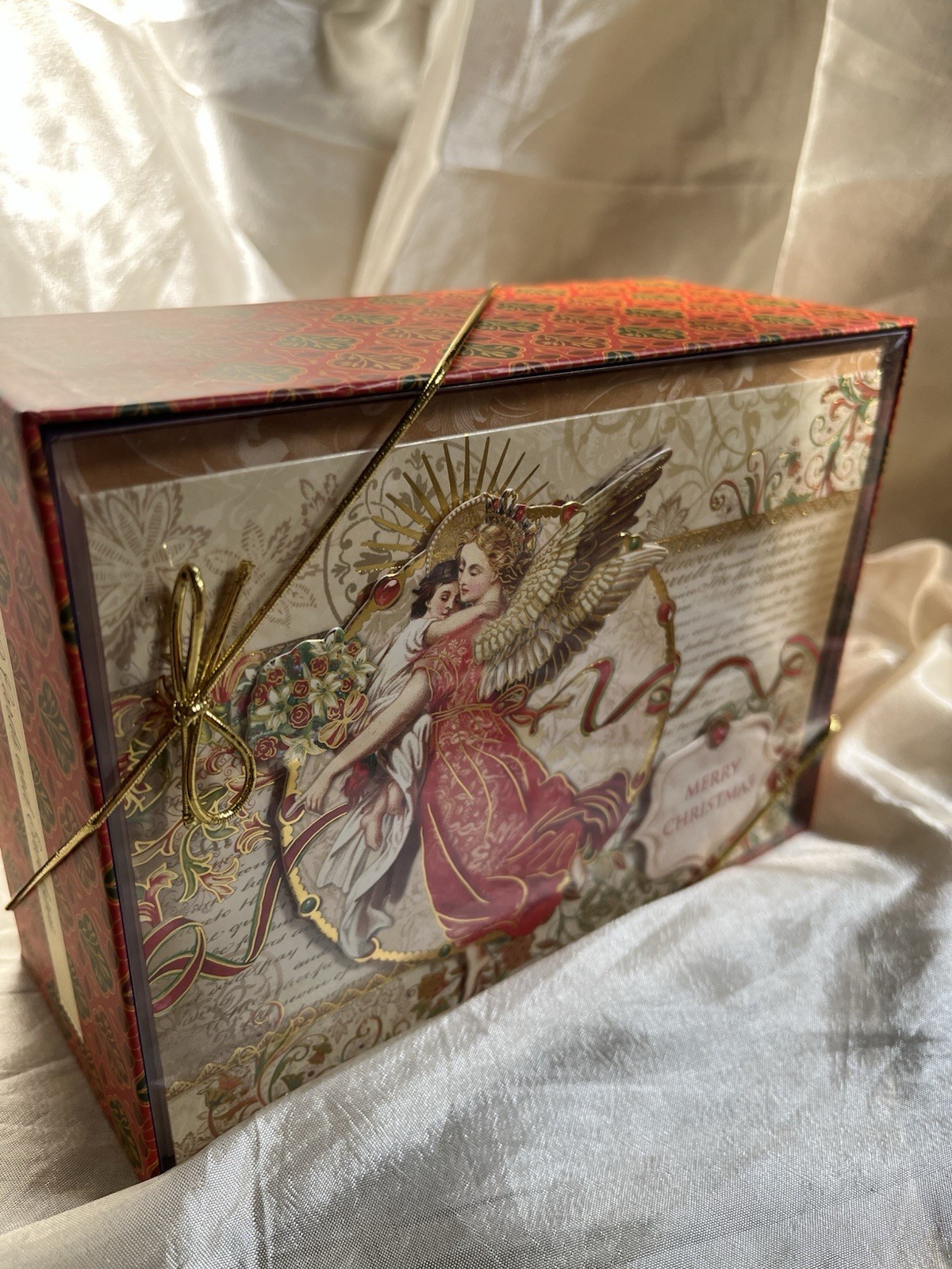 Punch  studio  12  Florentine Angel Christmas Card