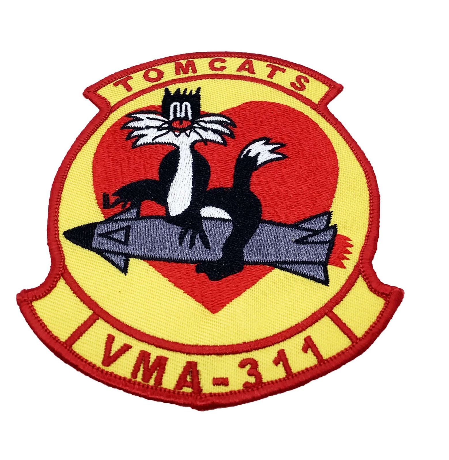 VMA-311 Tomcats Patch – Sew On/Plastic Backing, 4in