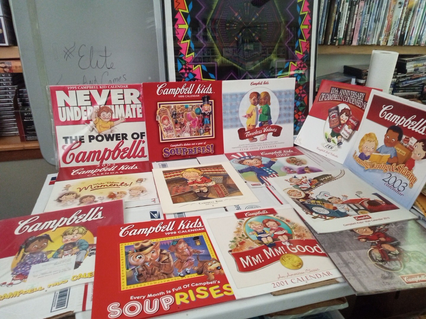 Lot Of 13 Vintage Campbell's Kids Calenders From 1996-2012 Rare See Pics Tr1#372