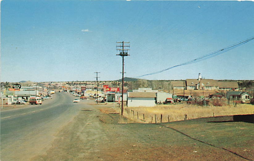 Postcard AZ: Highway US 60 Street View, Show Low, Arizona