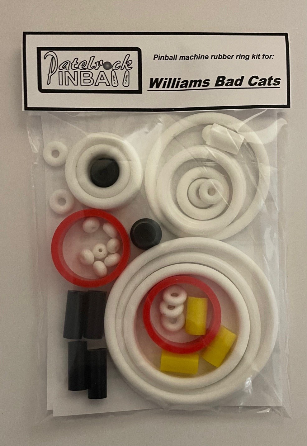 1989 Williams Bad Cats Pinball Machine Rubber Ring Kit