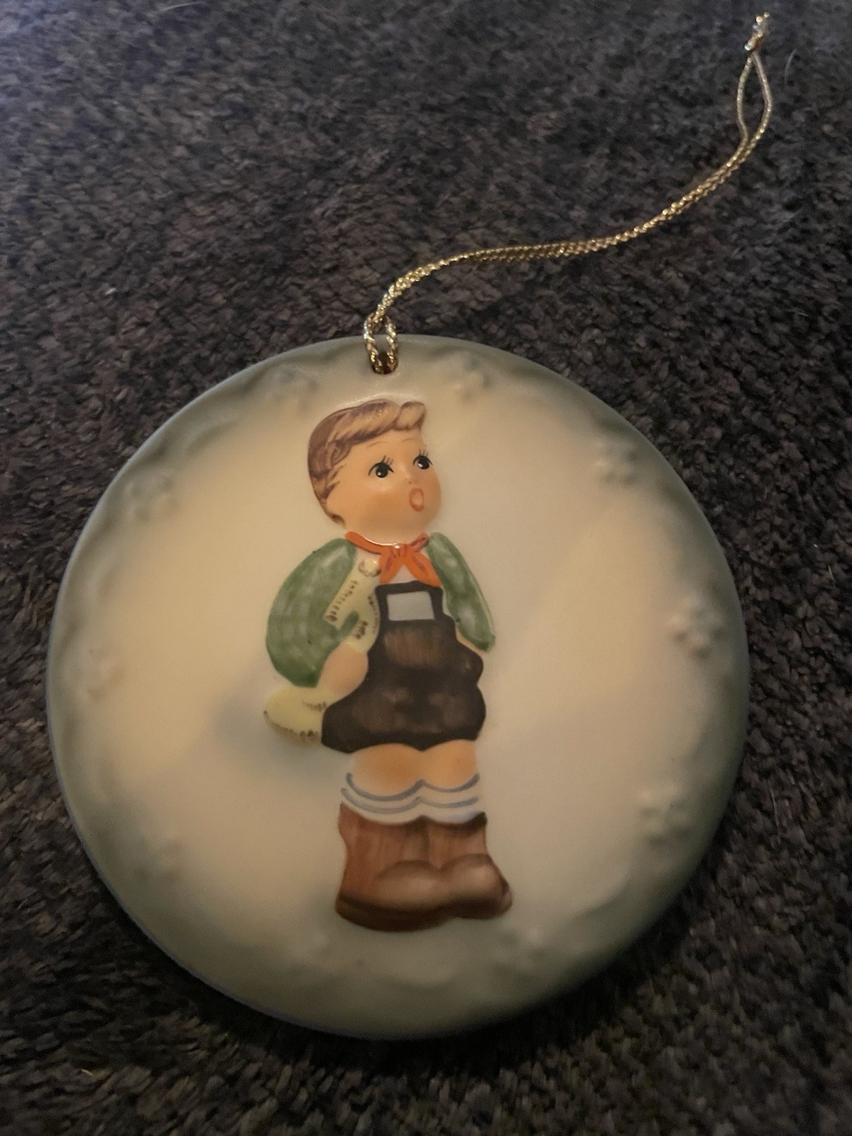 Vintage 1984 Schmid Hummel “Hark the Herald” 1st Annual Ornament Medallion
