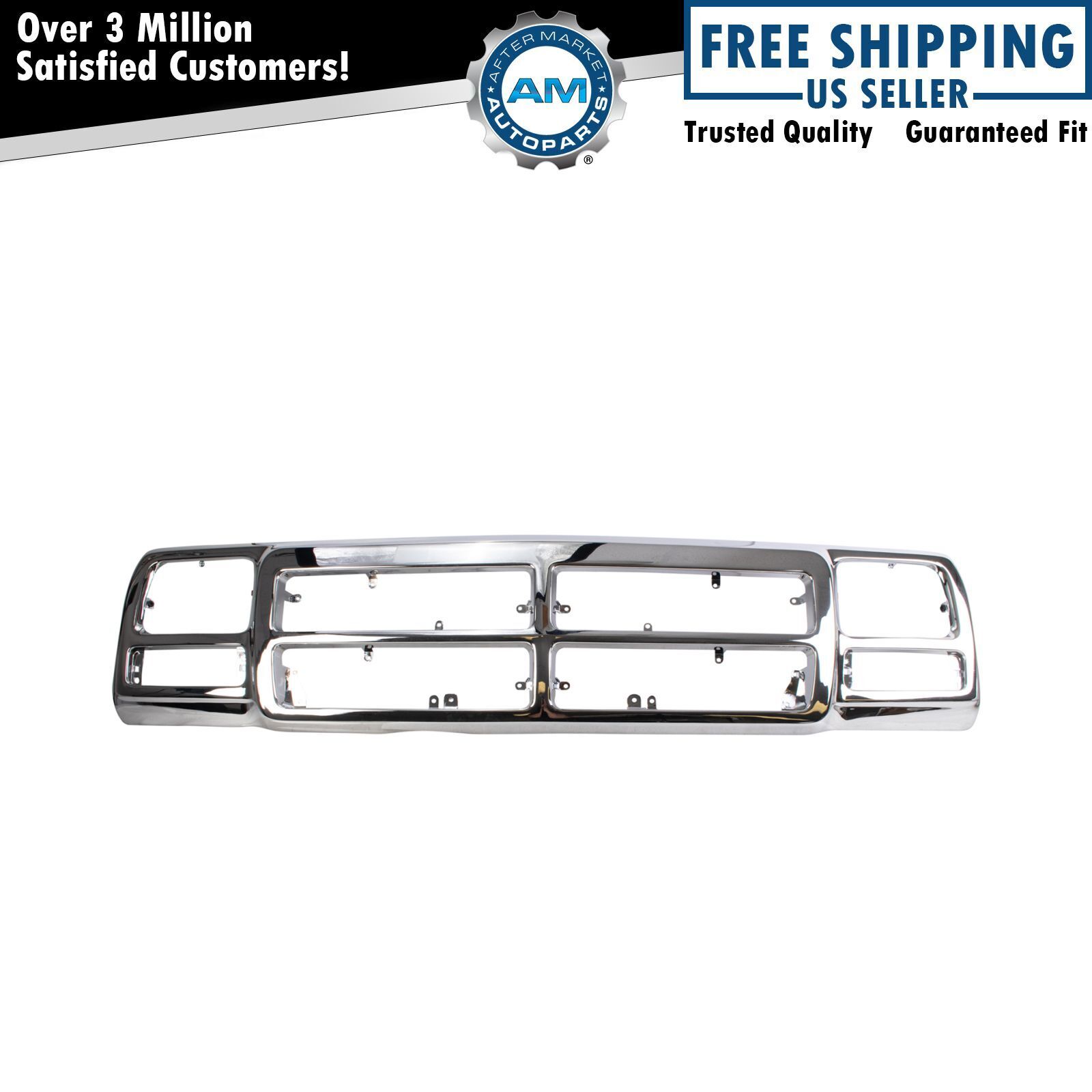 Front Chrome Grille for 1991-1993 Dodge W D Ramcharger Truck New