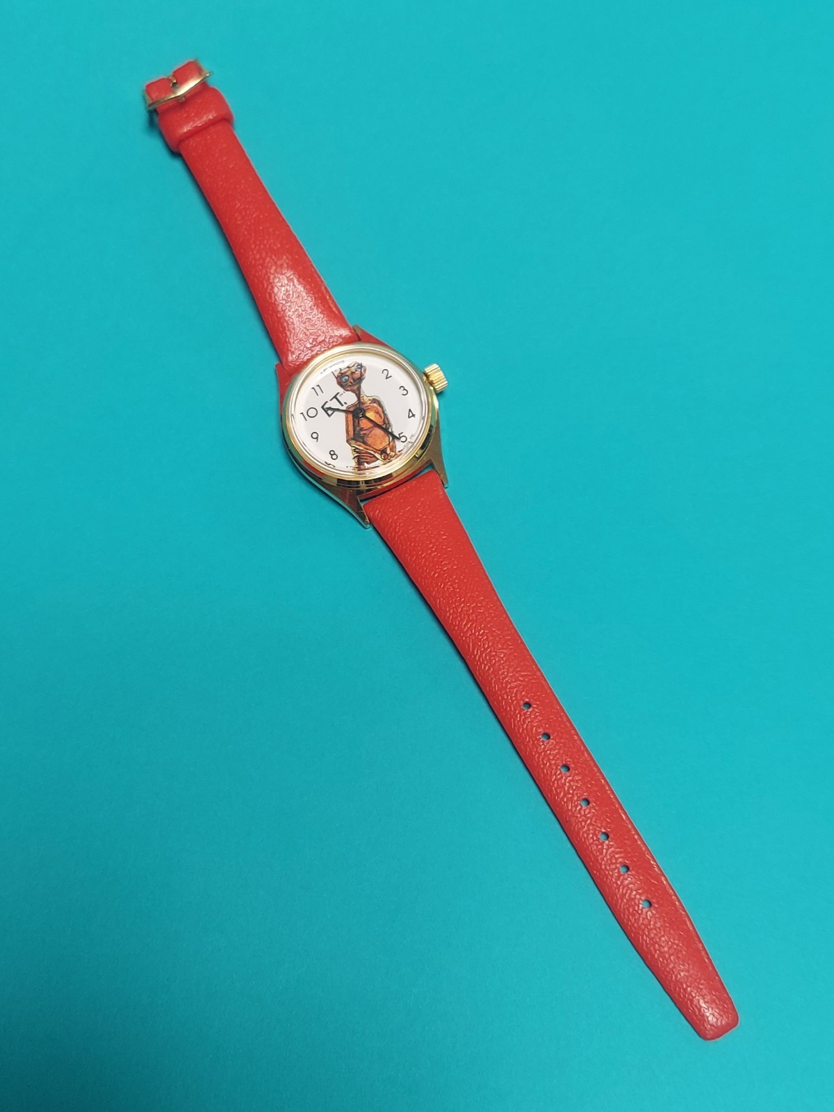 Vtg E.T. 1982 Universal Studios Inc. Wind Up Nelsonic Character Watch