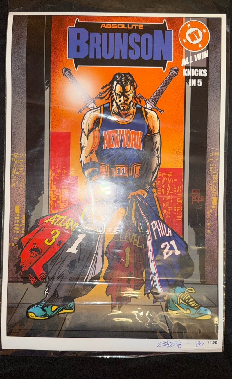 Comic Con Exclusive Absolute Jalen Brunson Signed And Numbered 80 Of 150
