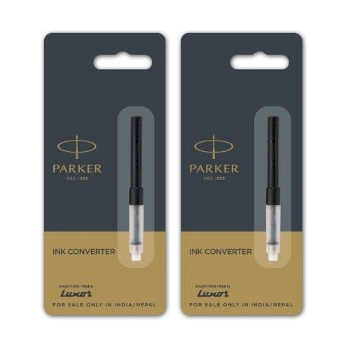 2 X Parker Fountain Pen Ink Converter - Slide or Push Piston Fill Ink Cartridge