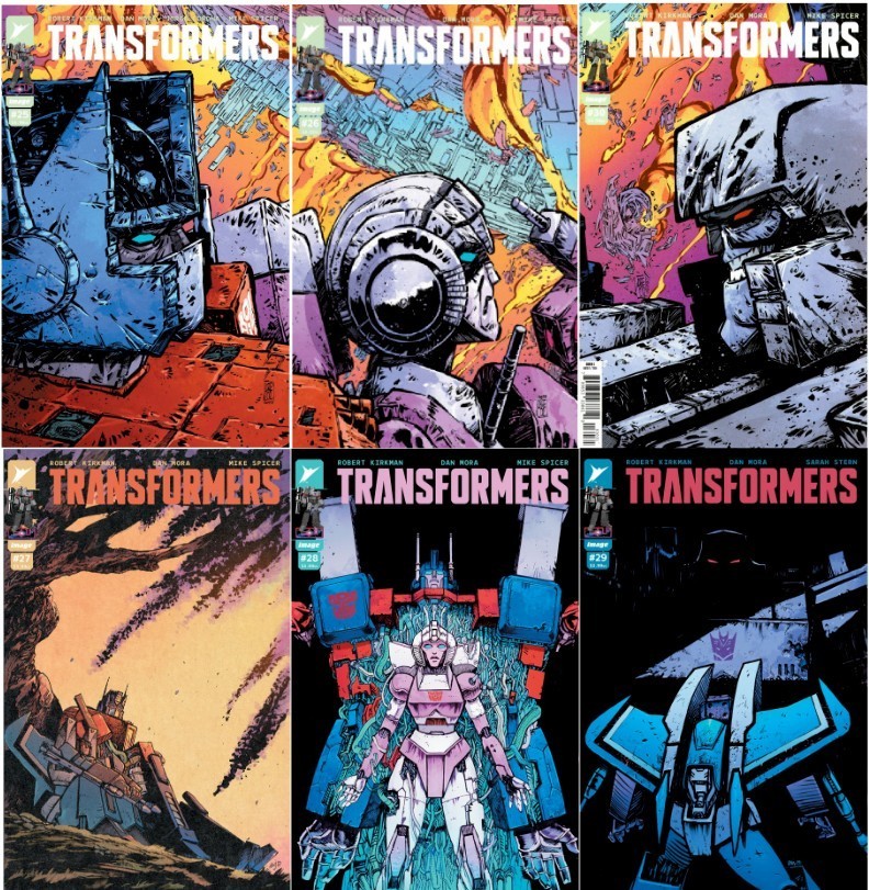 Transformers #25-30 Variant Cover Lot 3/6 Connecting Variant set