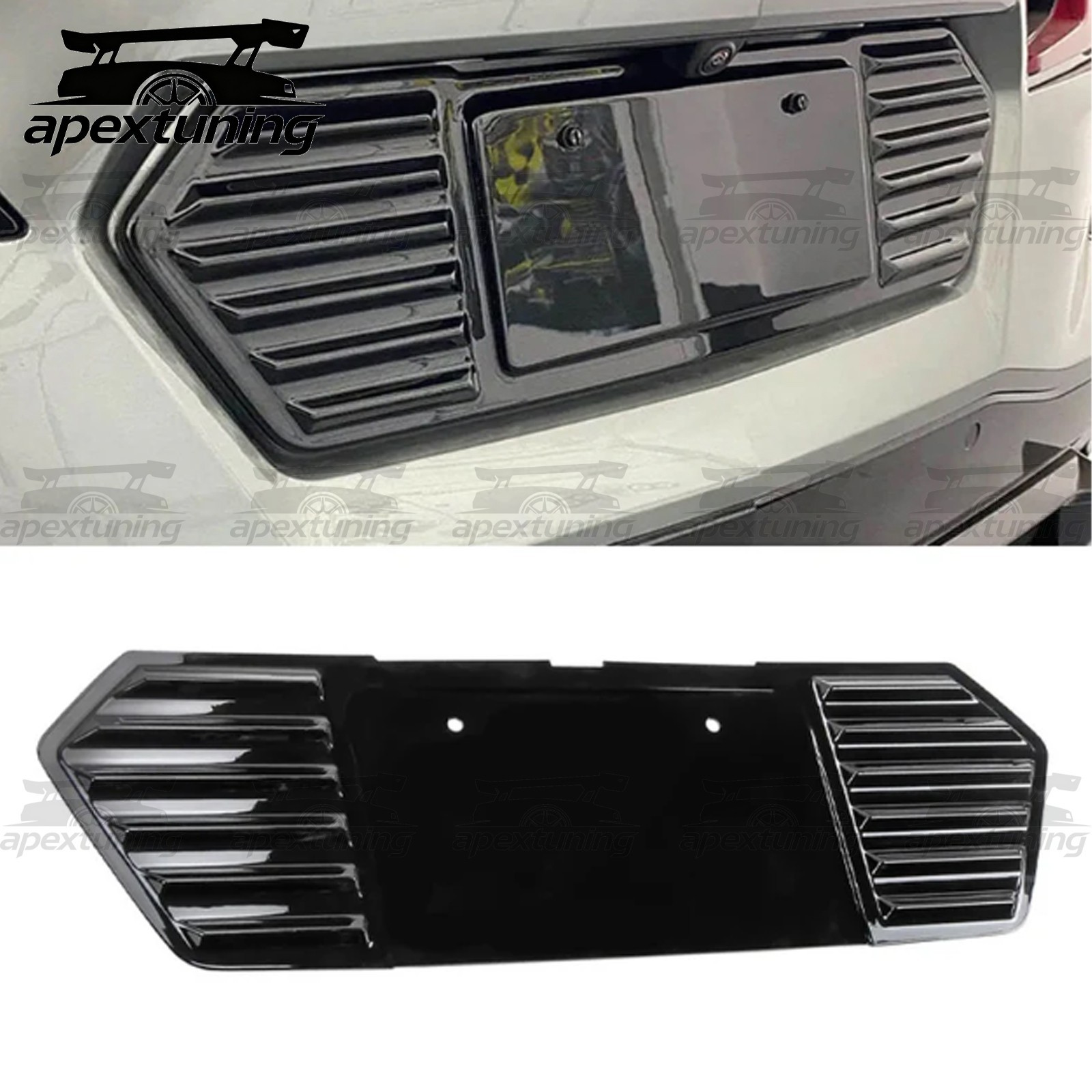 For 2020-2025 C8 Corvette Stingray Real Glossy Carbon Fiber License Plate Frame