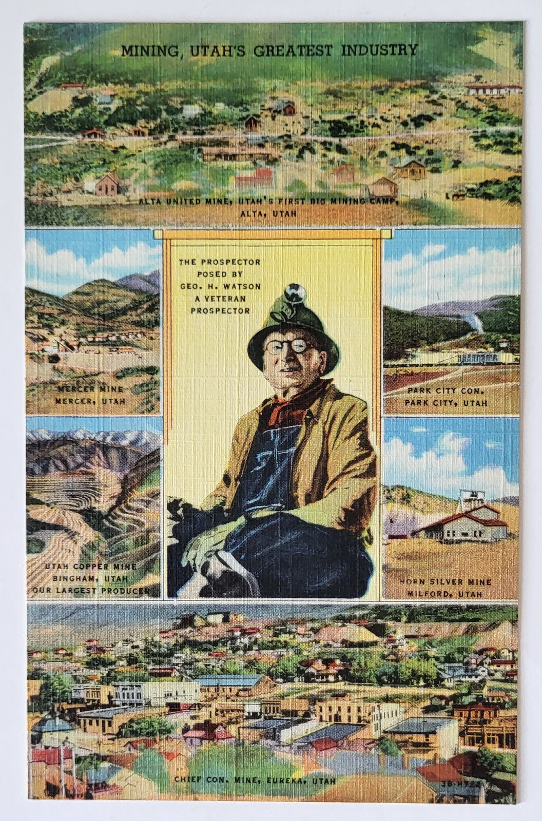 1943 PC ALTA MERCER PARK CITY MILFORD BINGHAM EUREKA UTAH MINER GEORGE WATSON M*