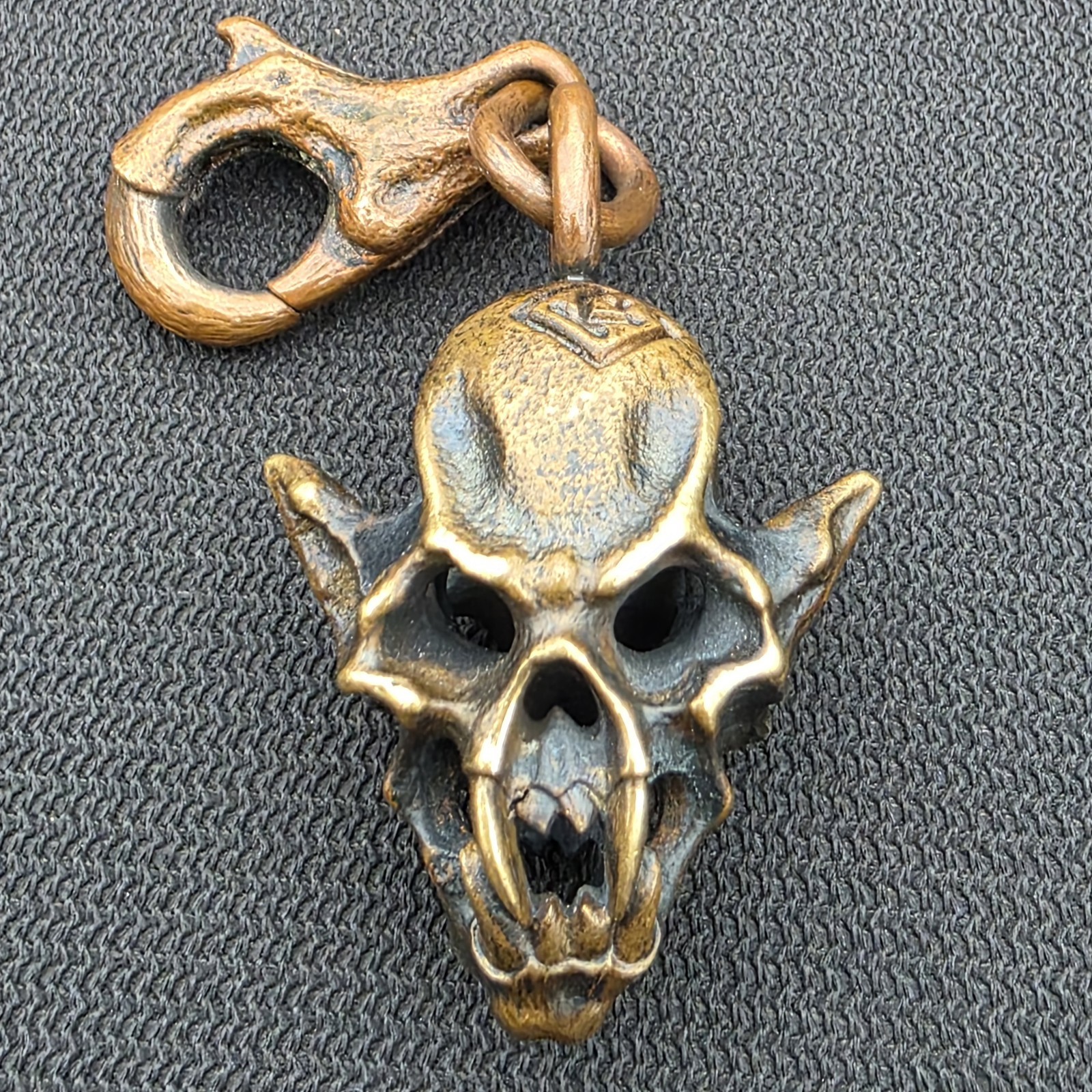 Ultra Rare Sold Out CKF Custom Knife Factory Bi Metal Merzost Skull Pendant 💀🔥
