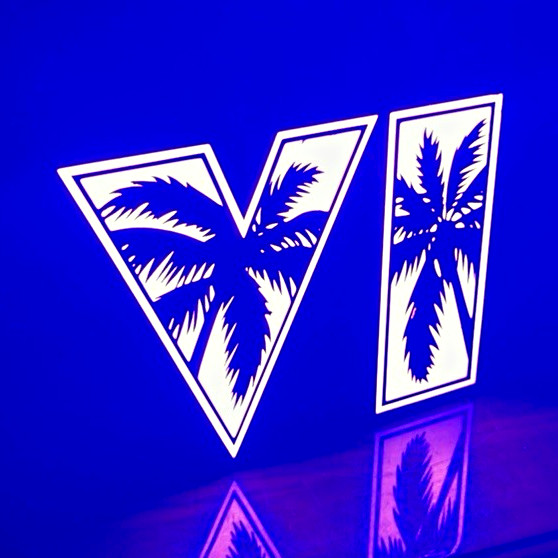 GTA 6 LED Light Sign 