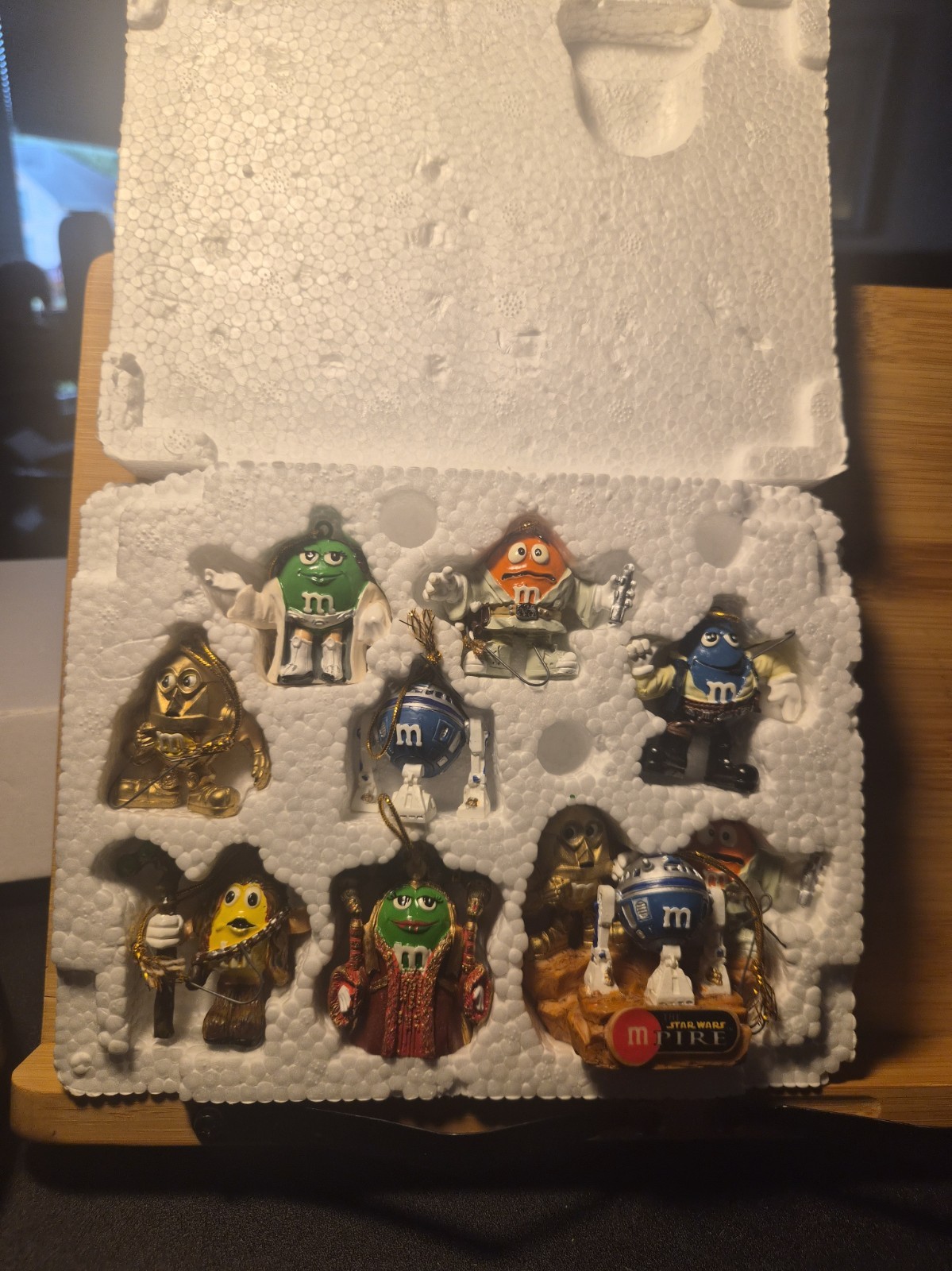 M&M’s Star Wars Character Advertising Ornament Set M-Pire set of 8 mini size