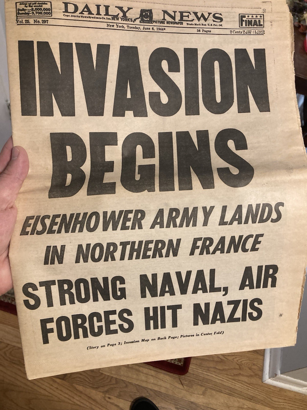 Daily News June 6 1944 Newspaper \