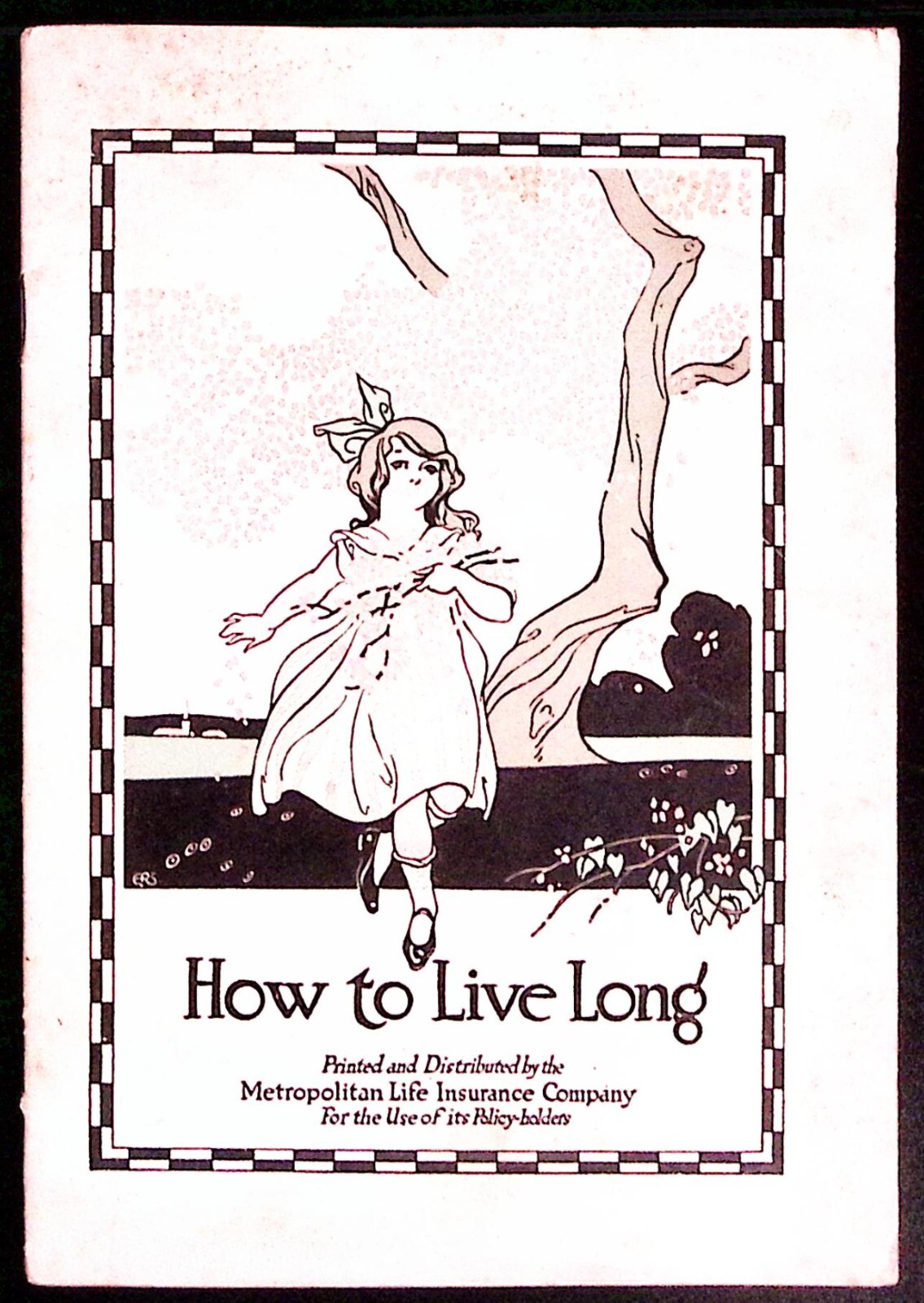 1916 HOW TO LIVE LONG METROPOLITAN LIFE INSURANCE 32 PAGE BOOKLET 15 TIPS  Z7511