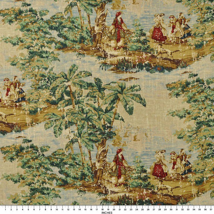 2 DRAPES BOSPORUS TOILE in Billiard Blue Gold Custom Work Ok in this drapery