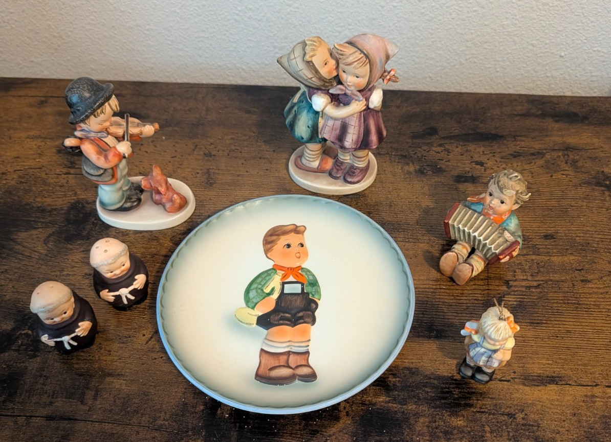 Vintage Goebel Hummel Figurines Schmid Berta Hummel Plate Mix Lot 