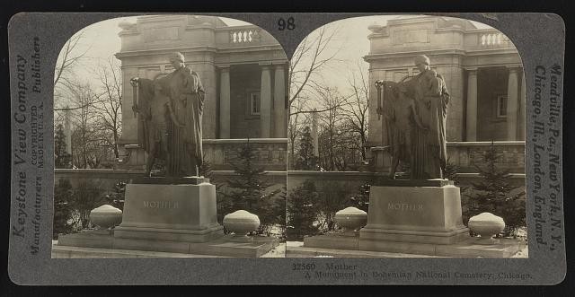 Photo:Chicago Illinois 1930 Mother Monument Bohemian National Cemetery