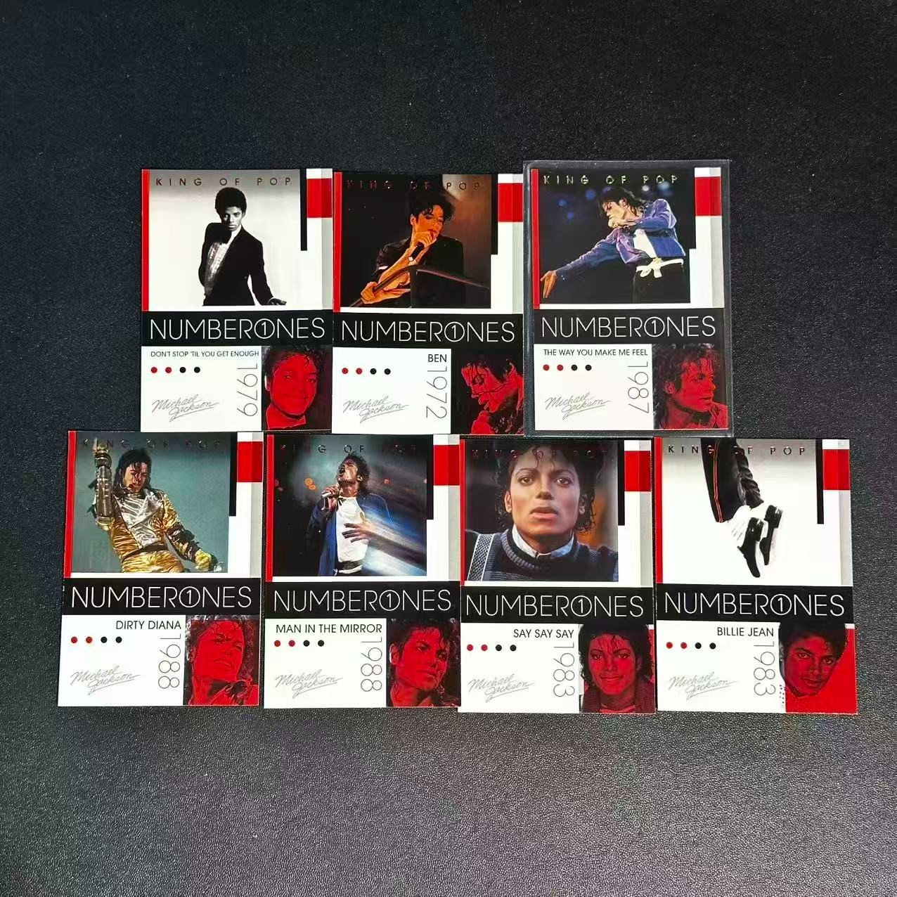 2011 Panini Michael Jackson King of Pop Number Ones Printed Auto Lot 7 A5