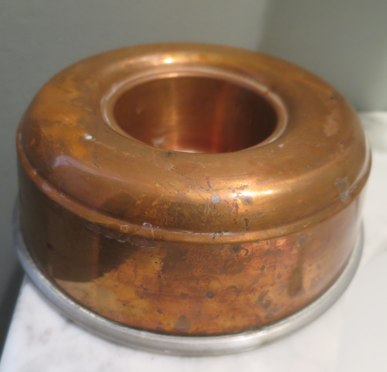 ANTIQUE COPPER MOLD JELLO BLUEBIRD CANADA