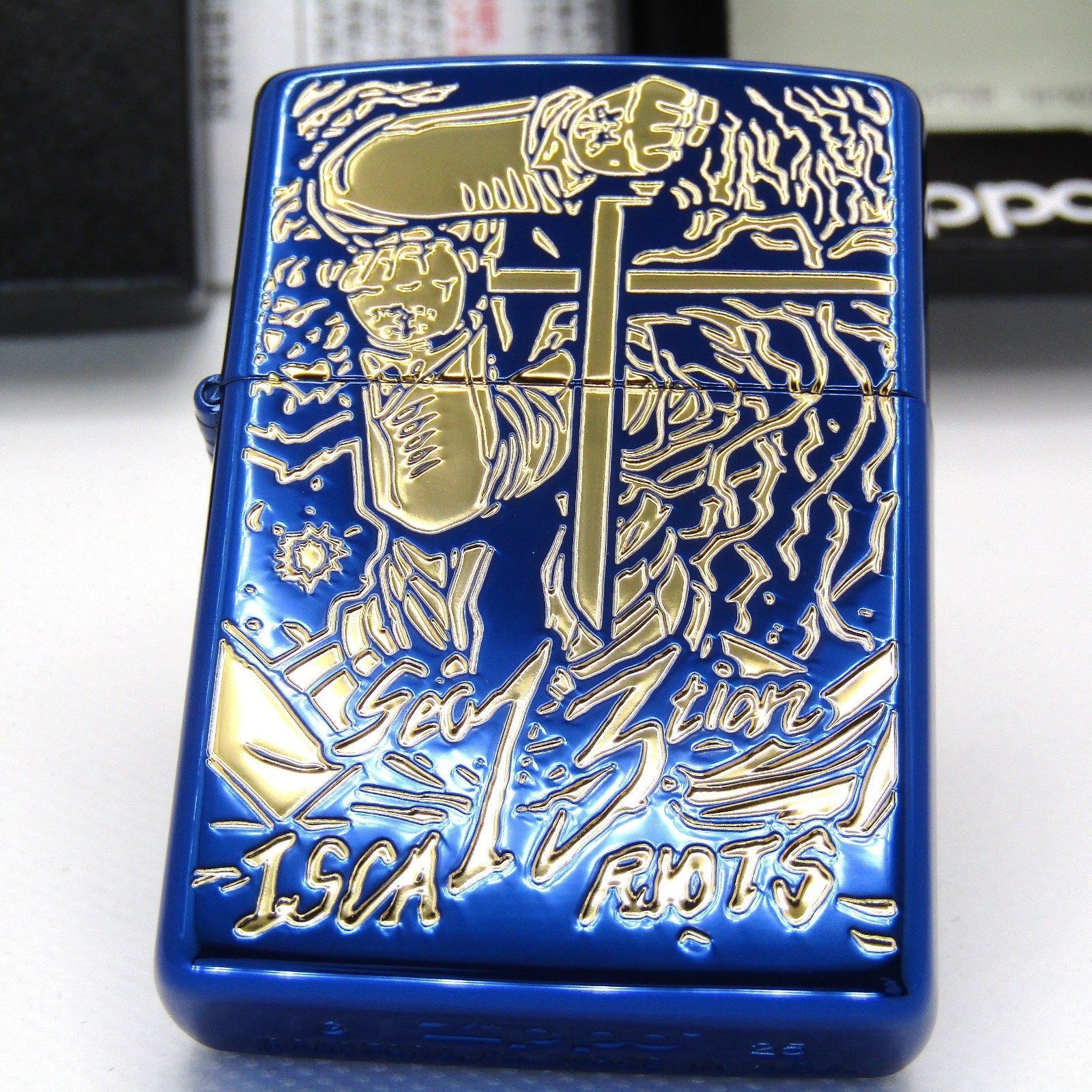 Hellsing Andersen Kouta Hirano Blue Gold Zippo Oil Lighter 2025 MIB