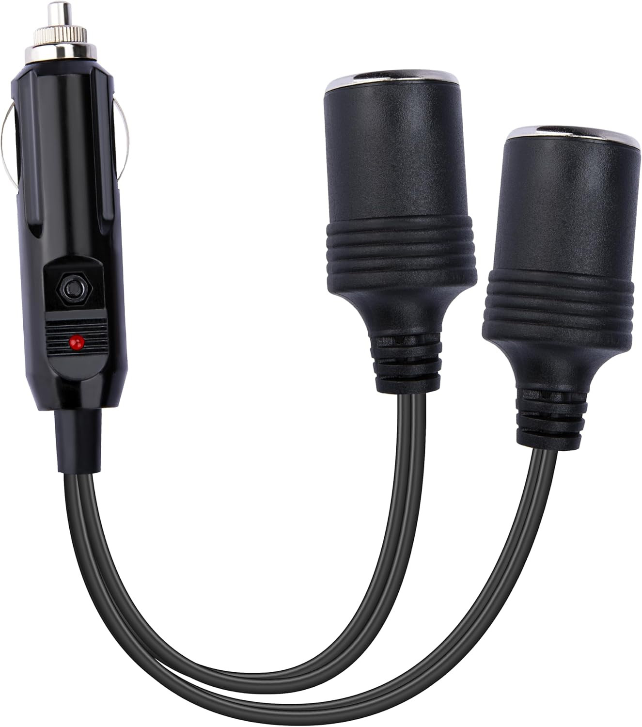 12V Double Cigarette Lighter Adapter, 1 to 2 Car Cigarette Lighters Splitter 2 S