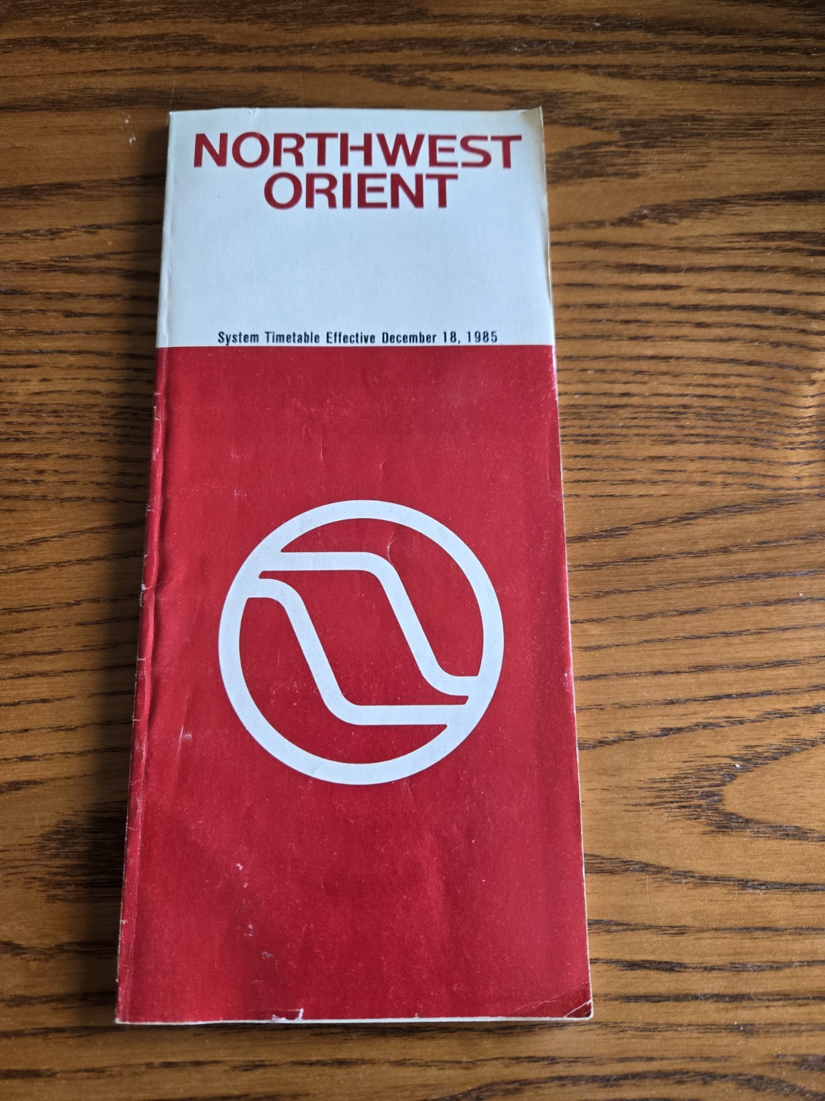 Northwest Orient Airlines Dec 1985 Flight Schedule