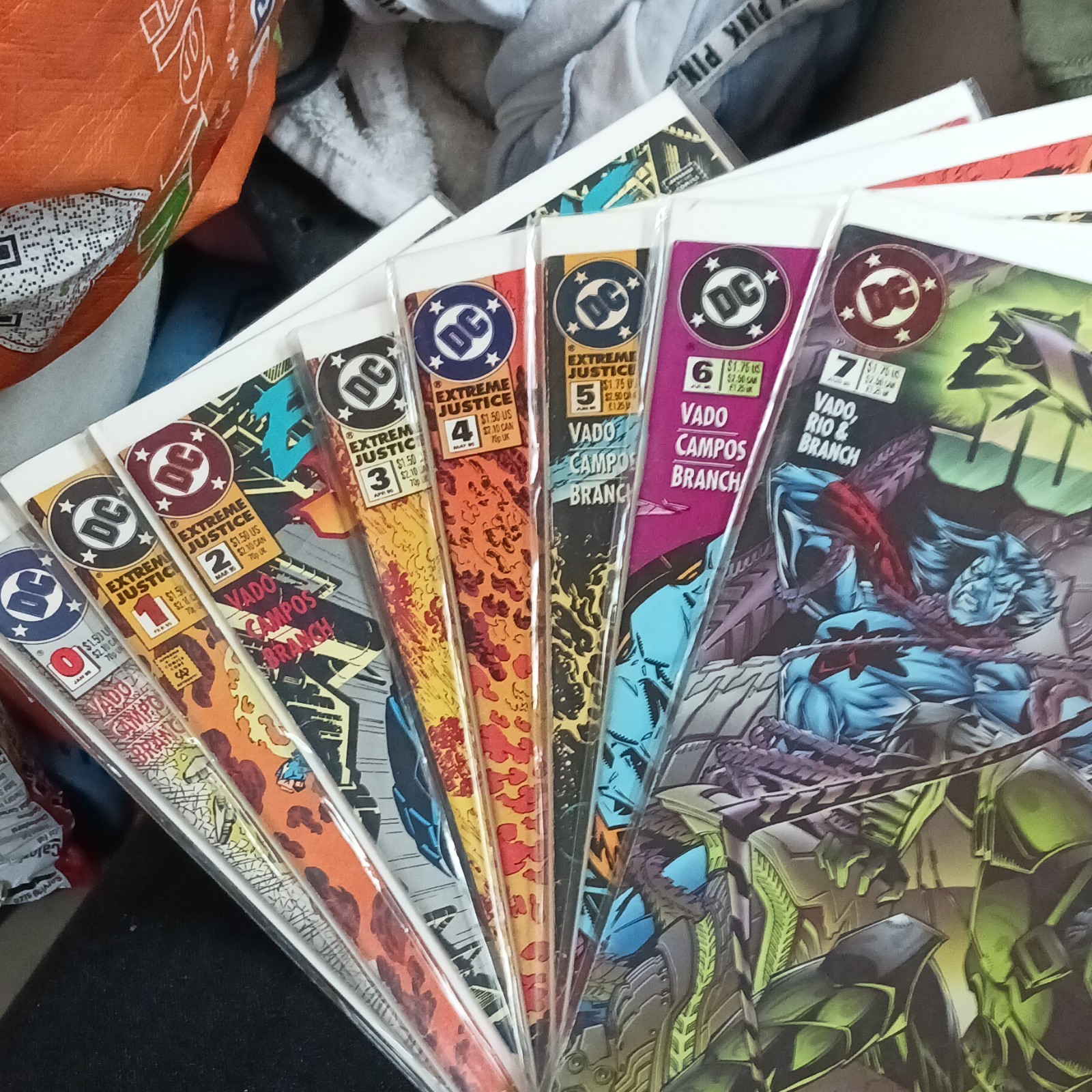 DC Comics Extreme Justice 1995 Lot 0, 2, 3, 4, 5, 7 NM or Better Lot