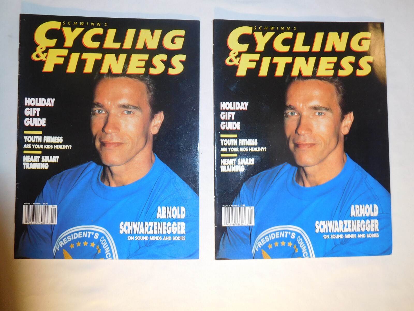 Rare (2 available) Vintage 1989 Schwinn's Cycling & Fitness Vol 1 # 3 ARNOLD S.
