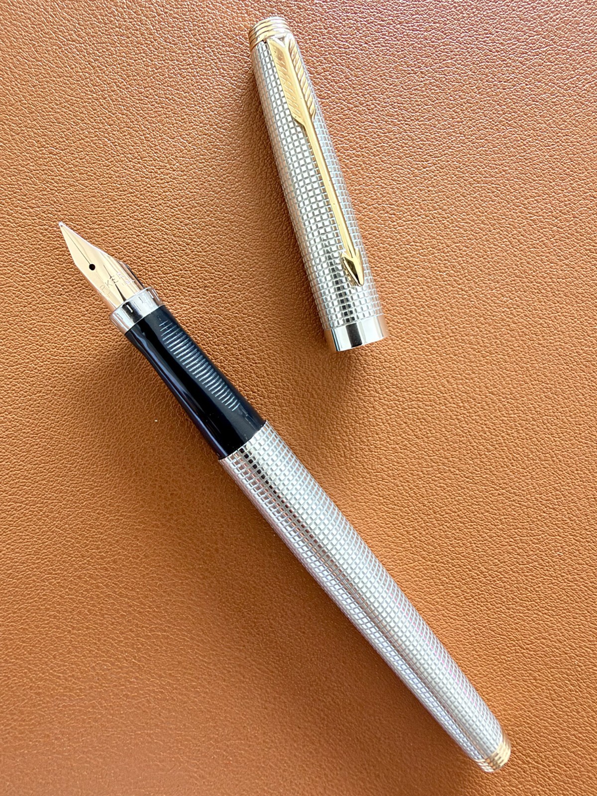PARKER 75 Sterling Silver Fountain Pen – Extra Fine Nib, Vintage Perfection