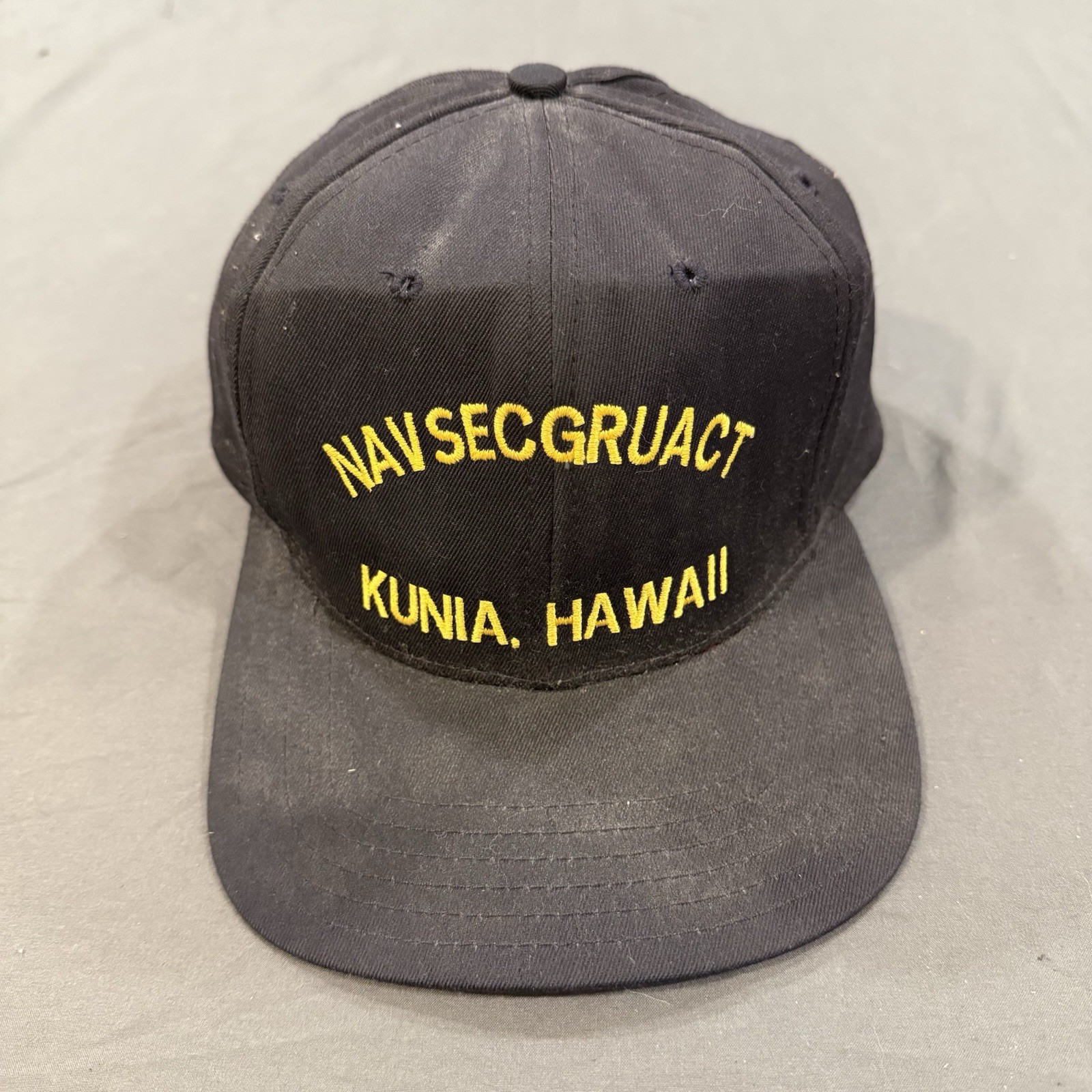 Vintage U.S. Navy Security Group NAVSECGRUACT Snap Back Hat Kunia Hawaii