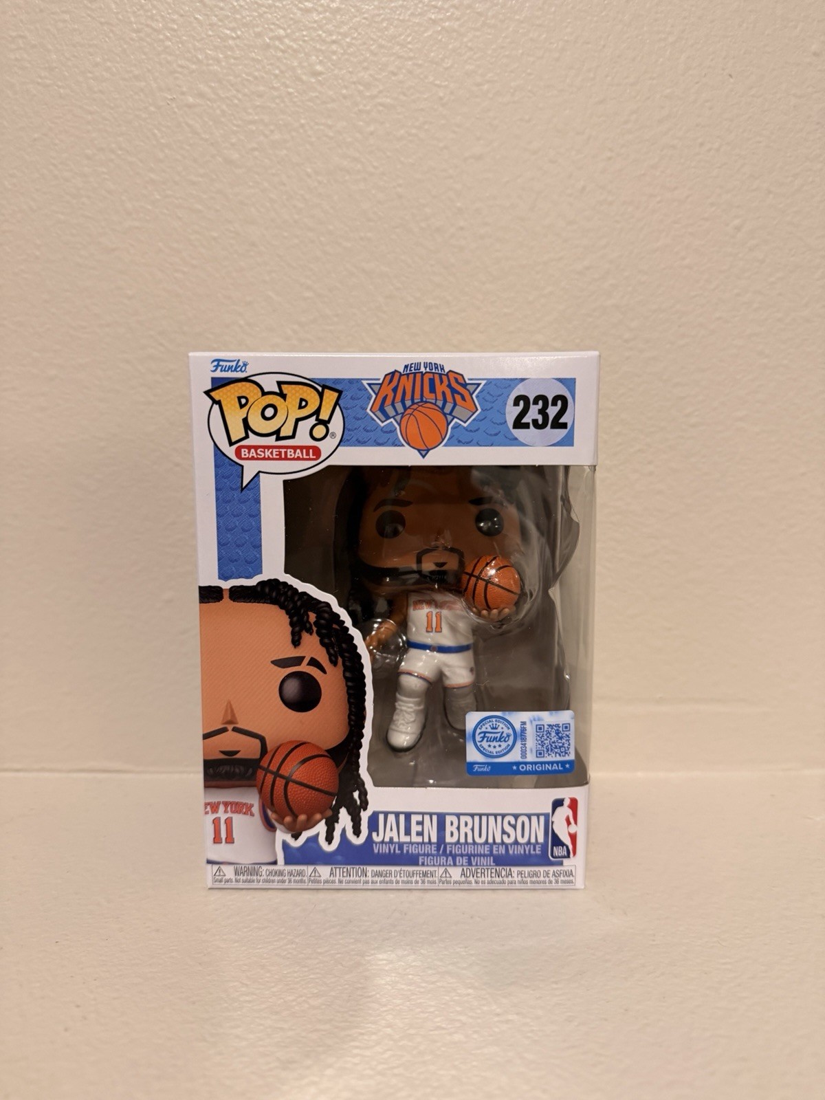 Jalen Brunson (New York Knicks) NBA Funko Pop Exclusive #232 +Protector In Hand
