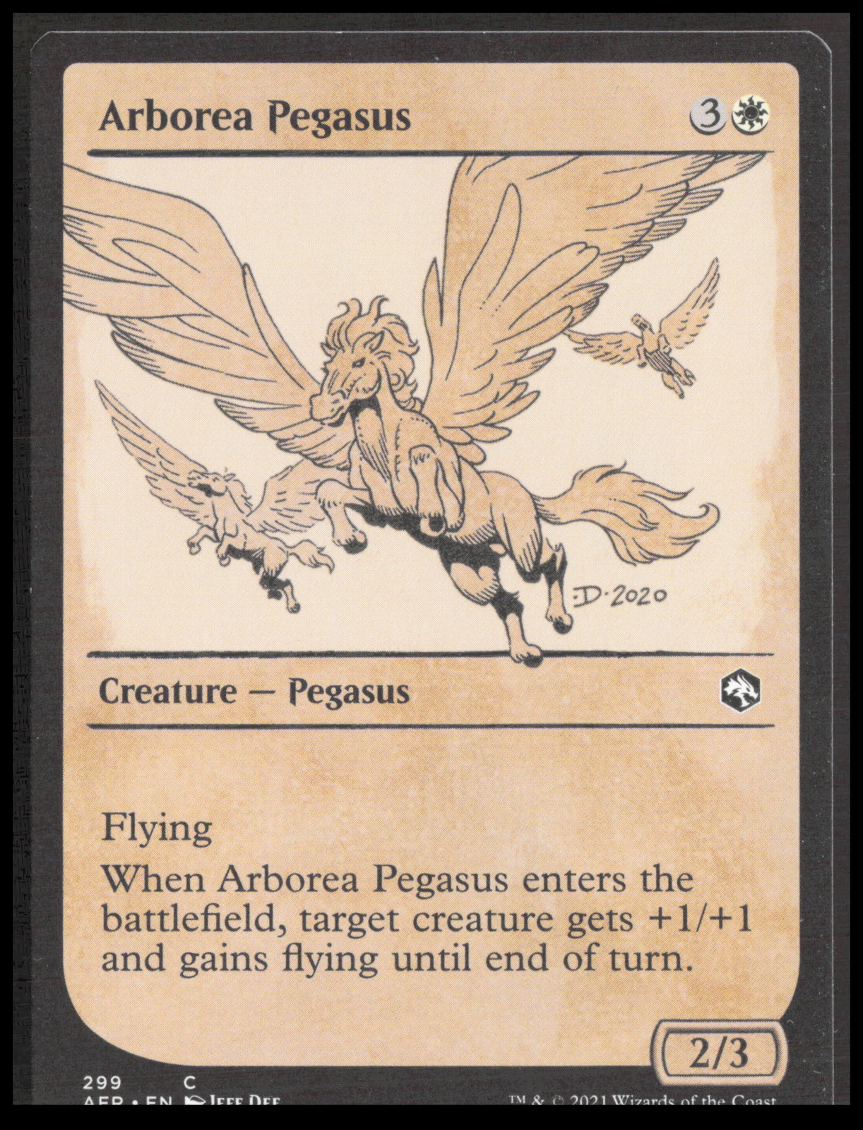 MTG Arborea Pegasus (Showcase) 29 Adventures in the Forgotten Realms 1-2-A-37