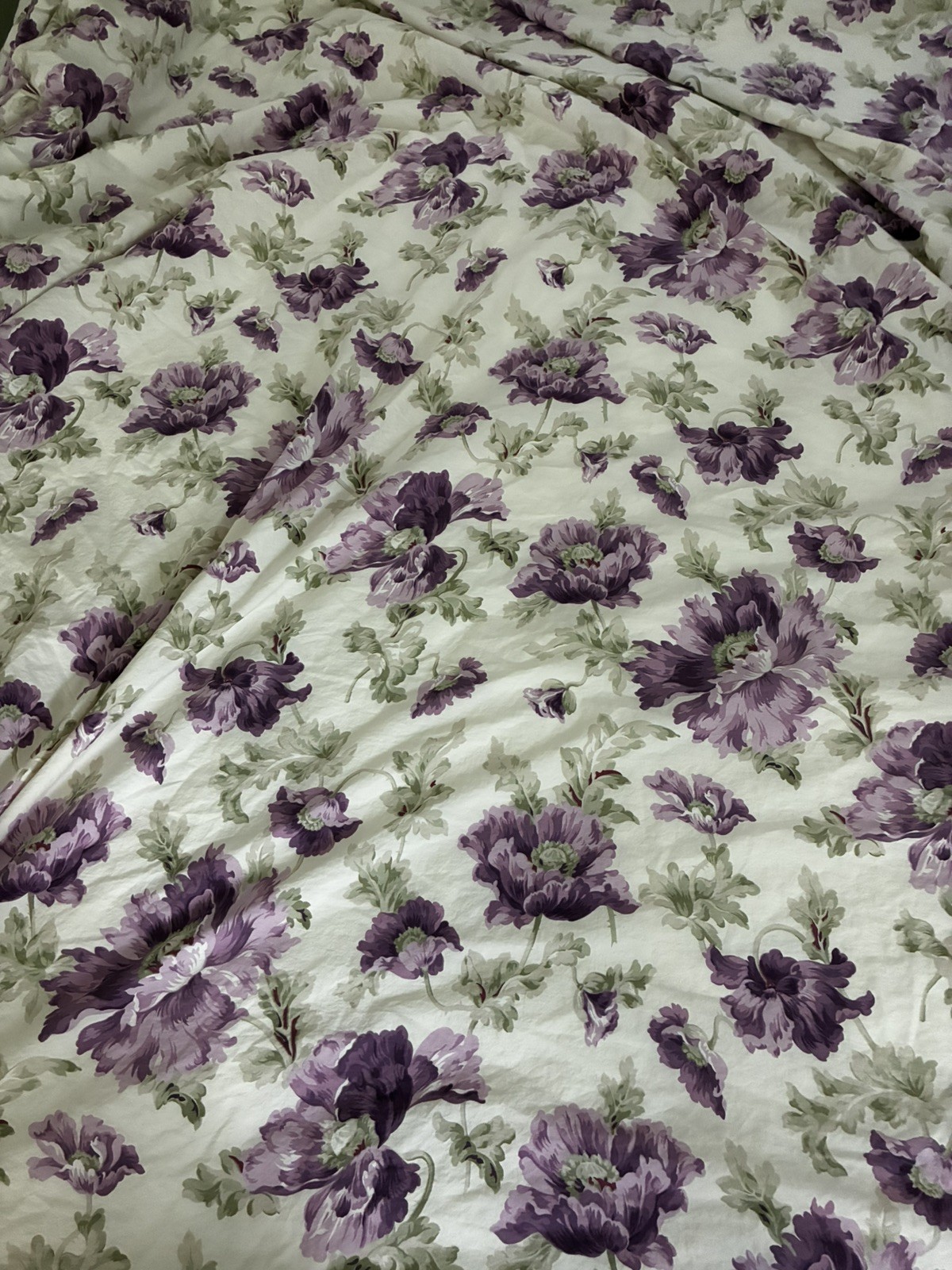 Vtg Ralph Lauren Violette King Fitted Sheet Collectible Rare purple flowers EUC