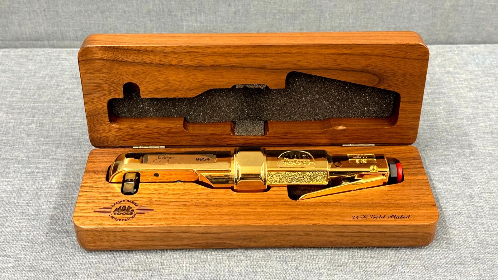 Mac Tools Jimmie Johnson 24k Gold Plated Air Ratchet Pneumatic AR777 1997 LE