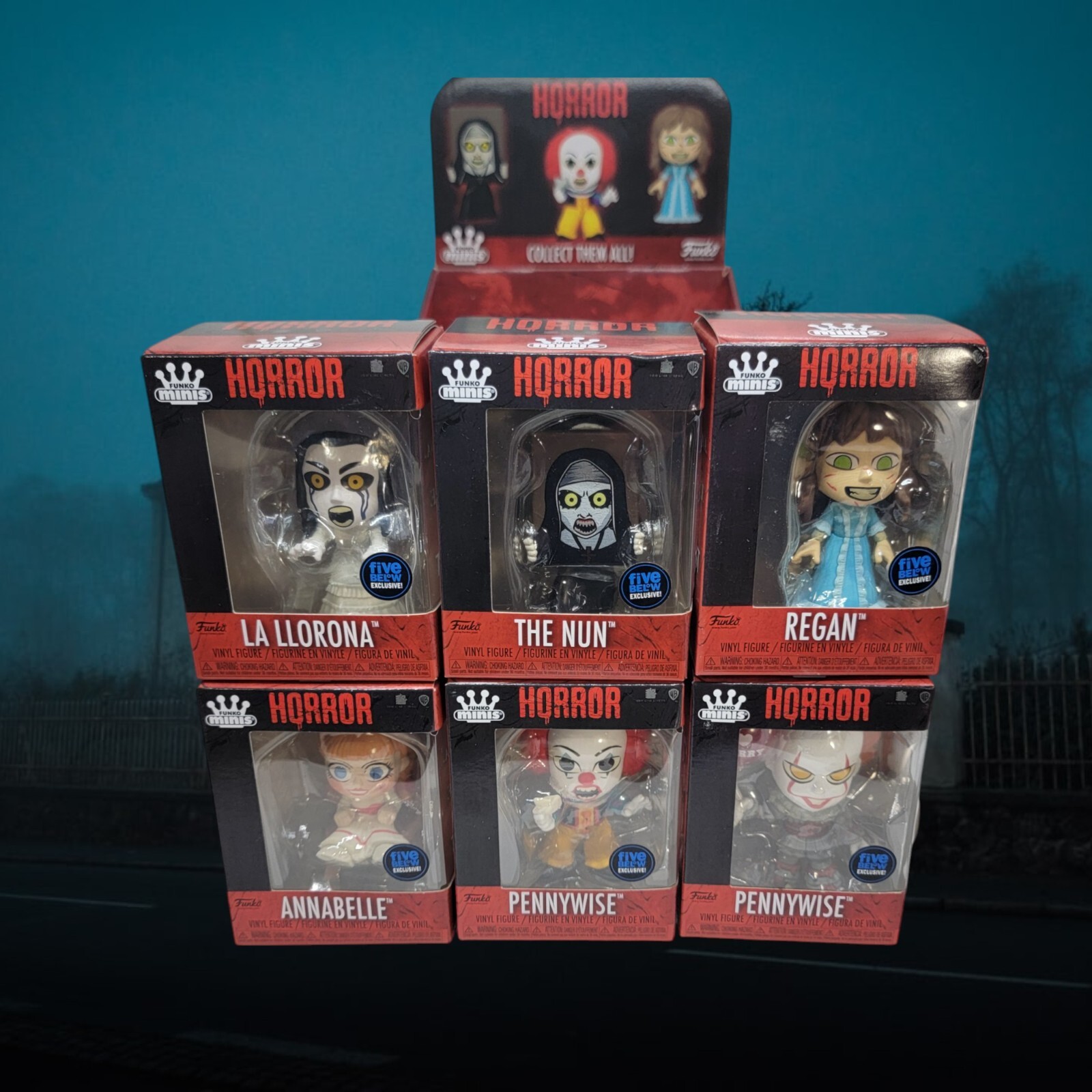 Horror Funko Pop Complete Set 6 Funko Mini's Lot Full Bundle NEW w Store Display