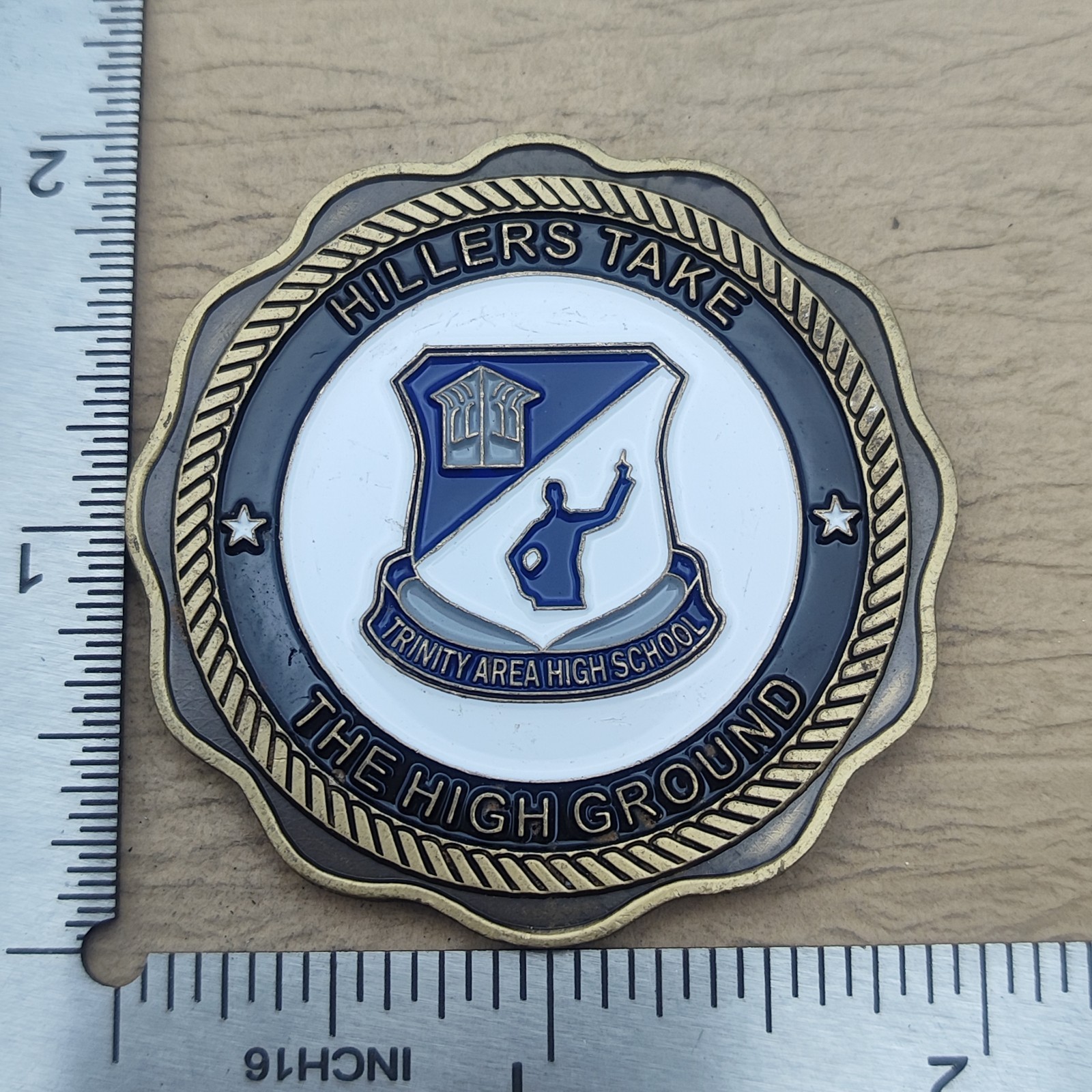 Trinity High School JROTC U.S. Army Hillers Take High Ground Challenge Coin