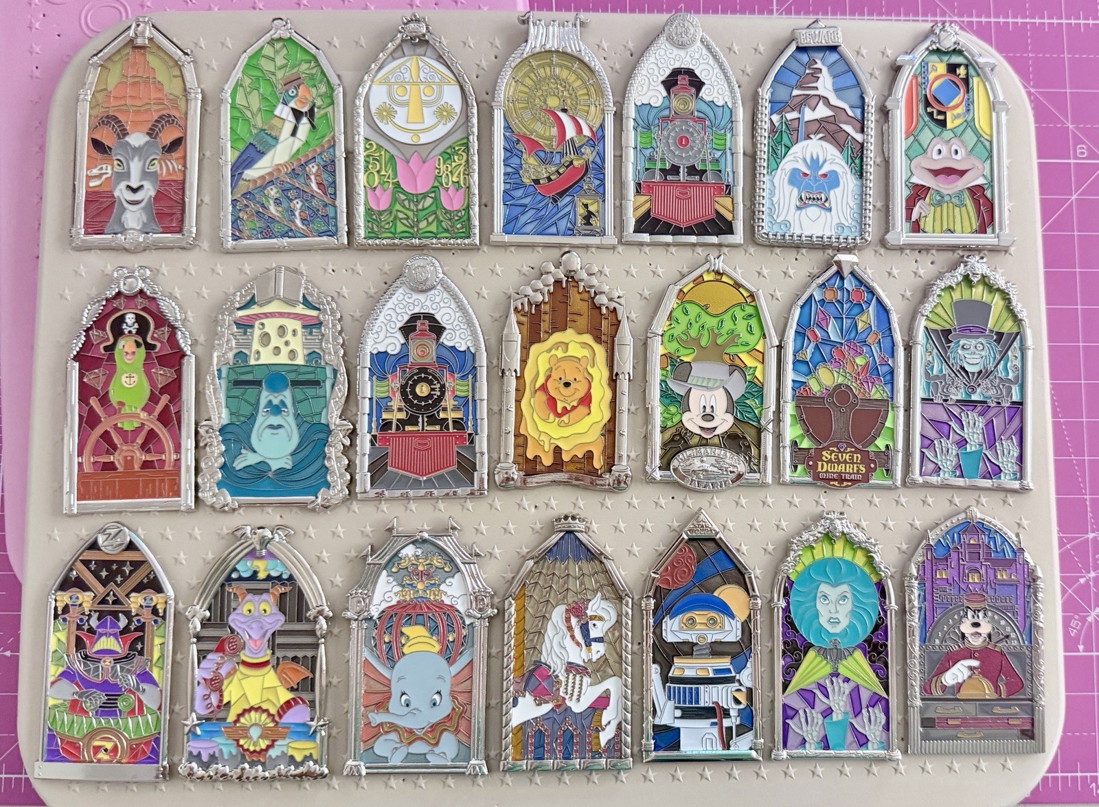 Disney Windows of Attraction Pin Lot (21 pins)