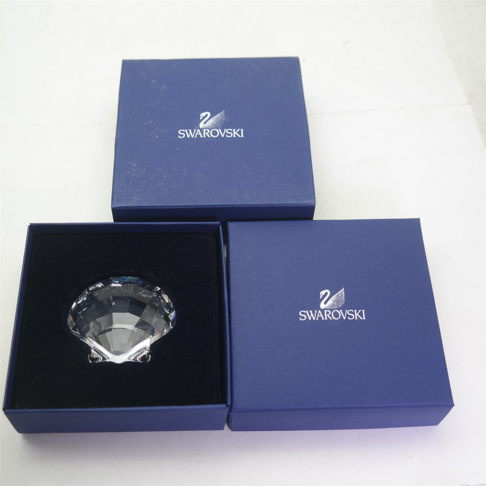 Vtg 2006 Swarovski Scallop 833506 New in box Paperweight