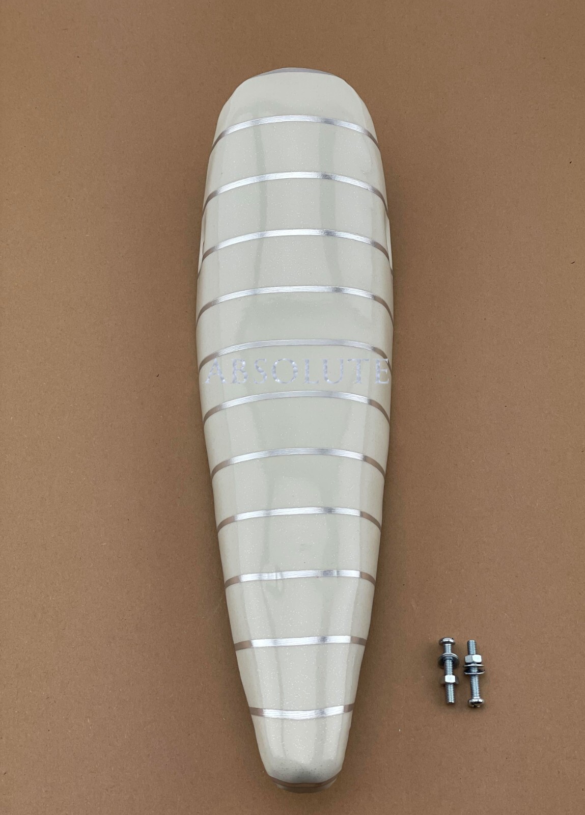 WHITE BANANA SEAT VINTAGE SCHWINN STINGRAY CHOPPER BIKE SADDLE LOWRIDER CRUISER.