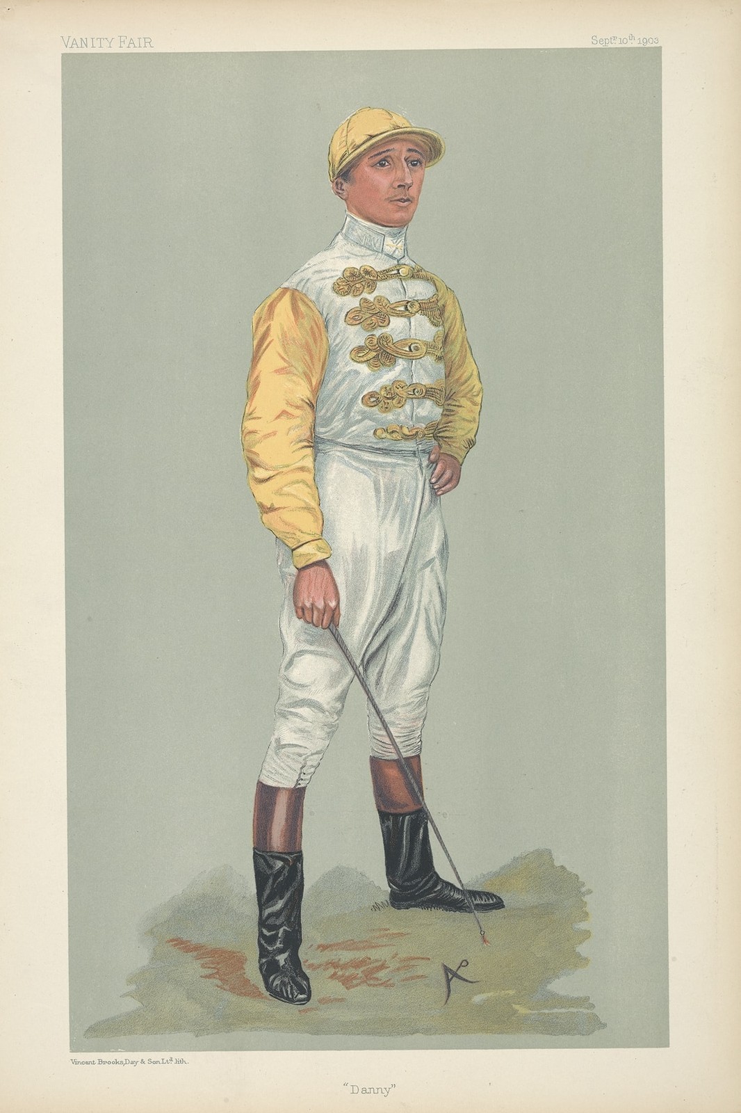 🎨 Vanity Fair Jockey Poster - 1903 Art Print - 16x24” Premium 💎 Art Print