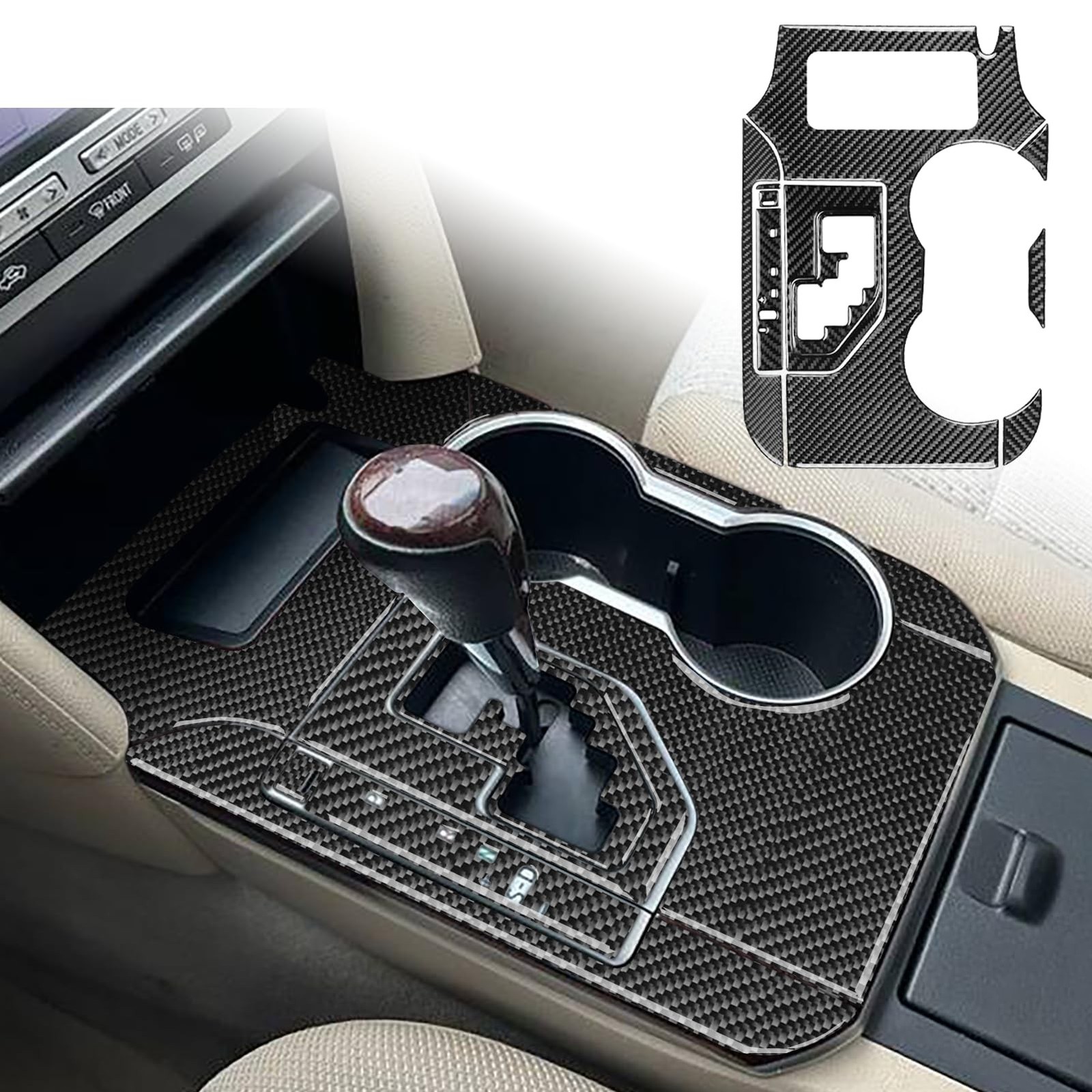 for Toyota Camry 2012 2013 2014 Accessories Gear Shifter Cover Cup Holder 02