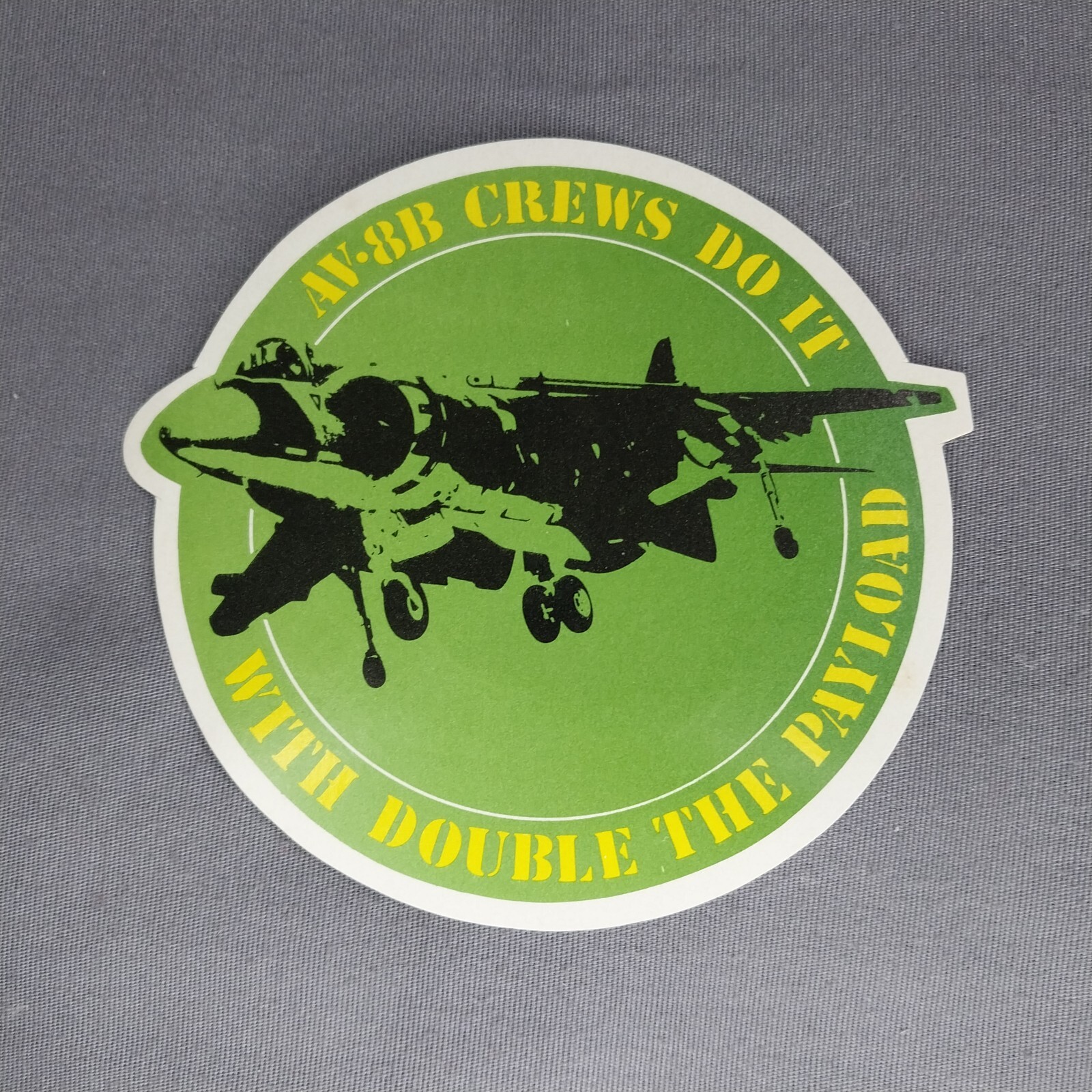 \'AV-8B Crews Do It With Double the Payload\' McDonnell Douglas Aircraft Sticker