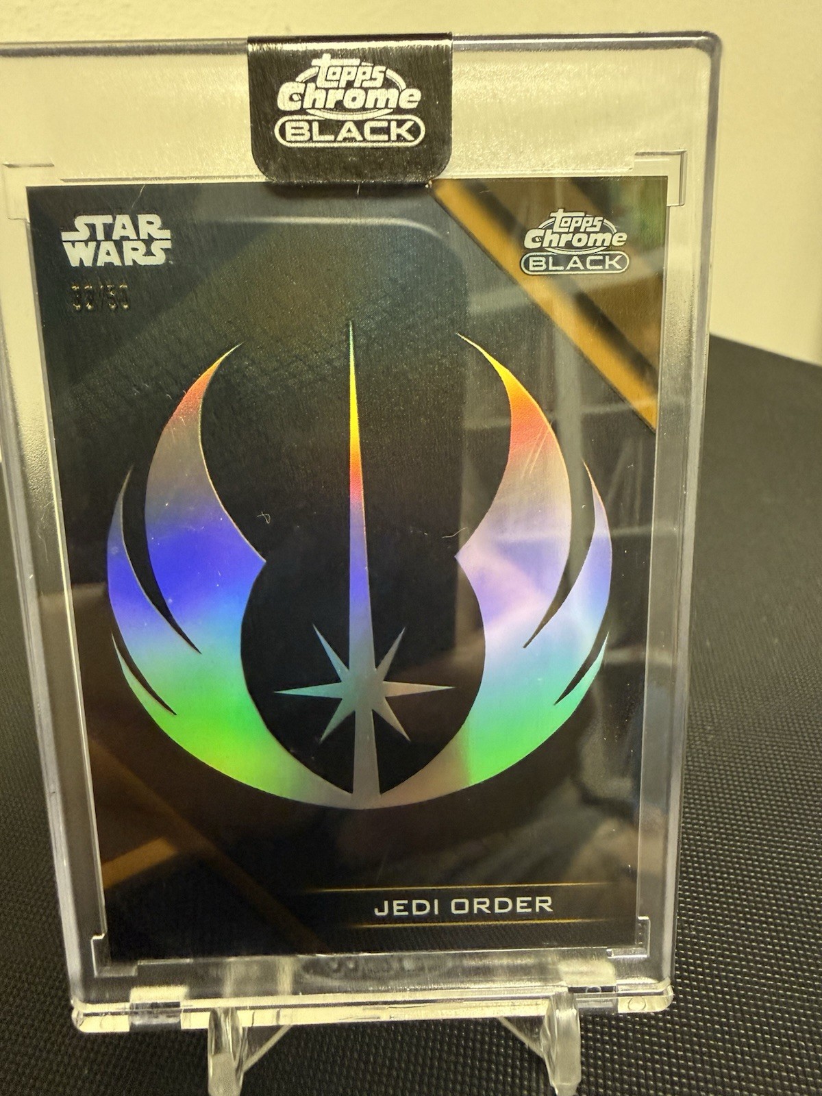 2024 Topps Chrome Black Star Wars Galactic Factions Jedi Order GI-5 32/50 Insert