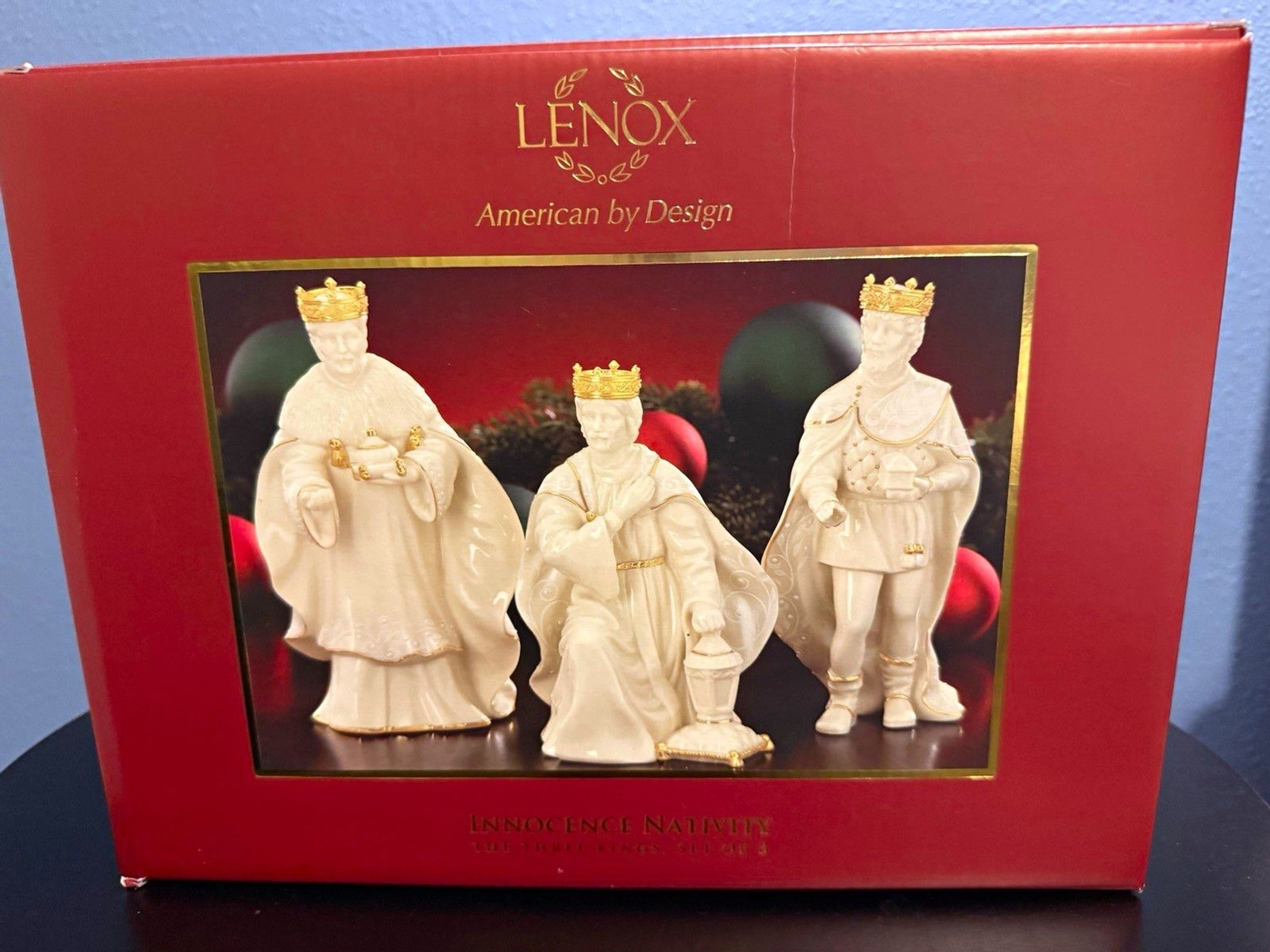 Lenox Innocence Nativity The Three Kings 3-Piece Set MINT in Original Box w/ COA