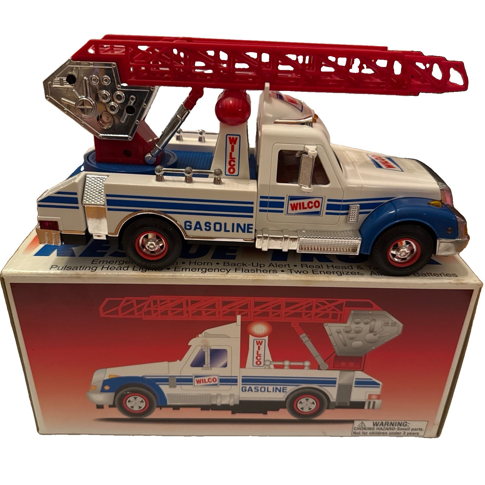 Brand New In Box Vintage 1995 Wilco Rescue Truck  All Lights And Sounds Work.