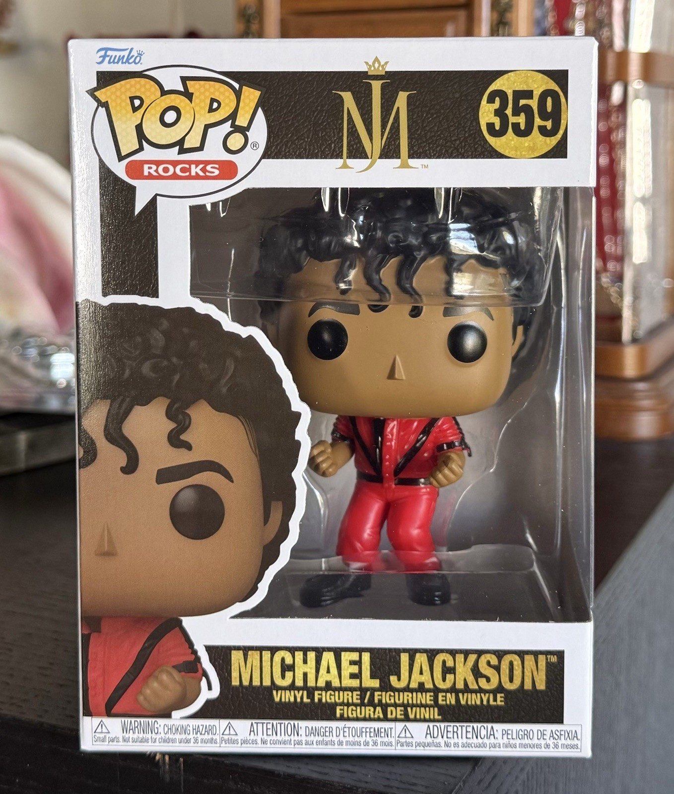 Funko Pop Rocks: MICHAEL JACKSON #359 (Thriller Video 1984) w/Protector