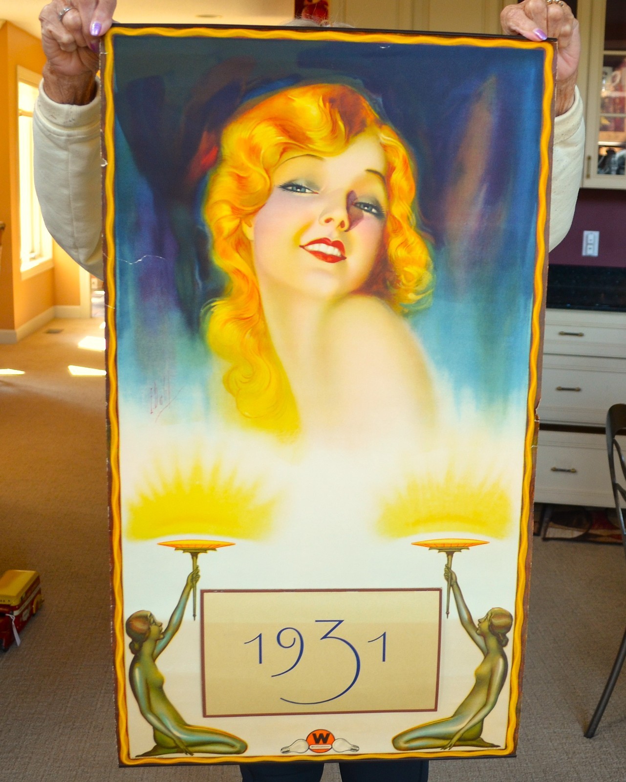 1931 Pinup Calendar (Westinghouse Bulbs) 31