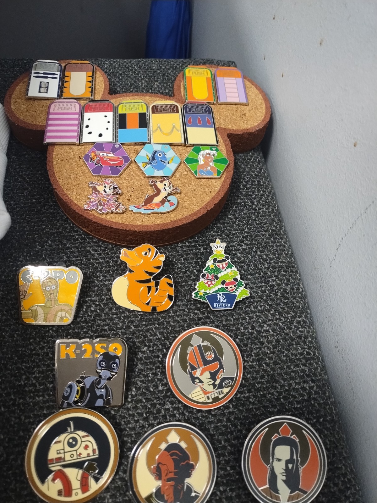 Collection of Star Wars and Disney Trading Pins