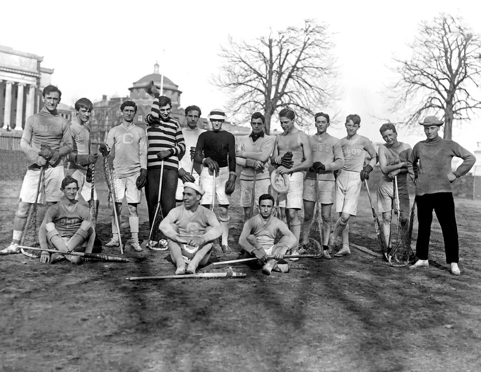 1908 Columbia University Lacrosse Team Vintage College Poster Photo 11x14