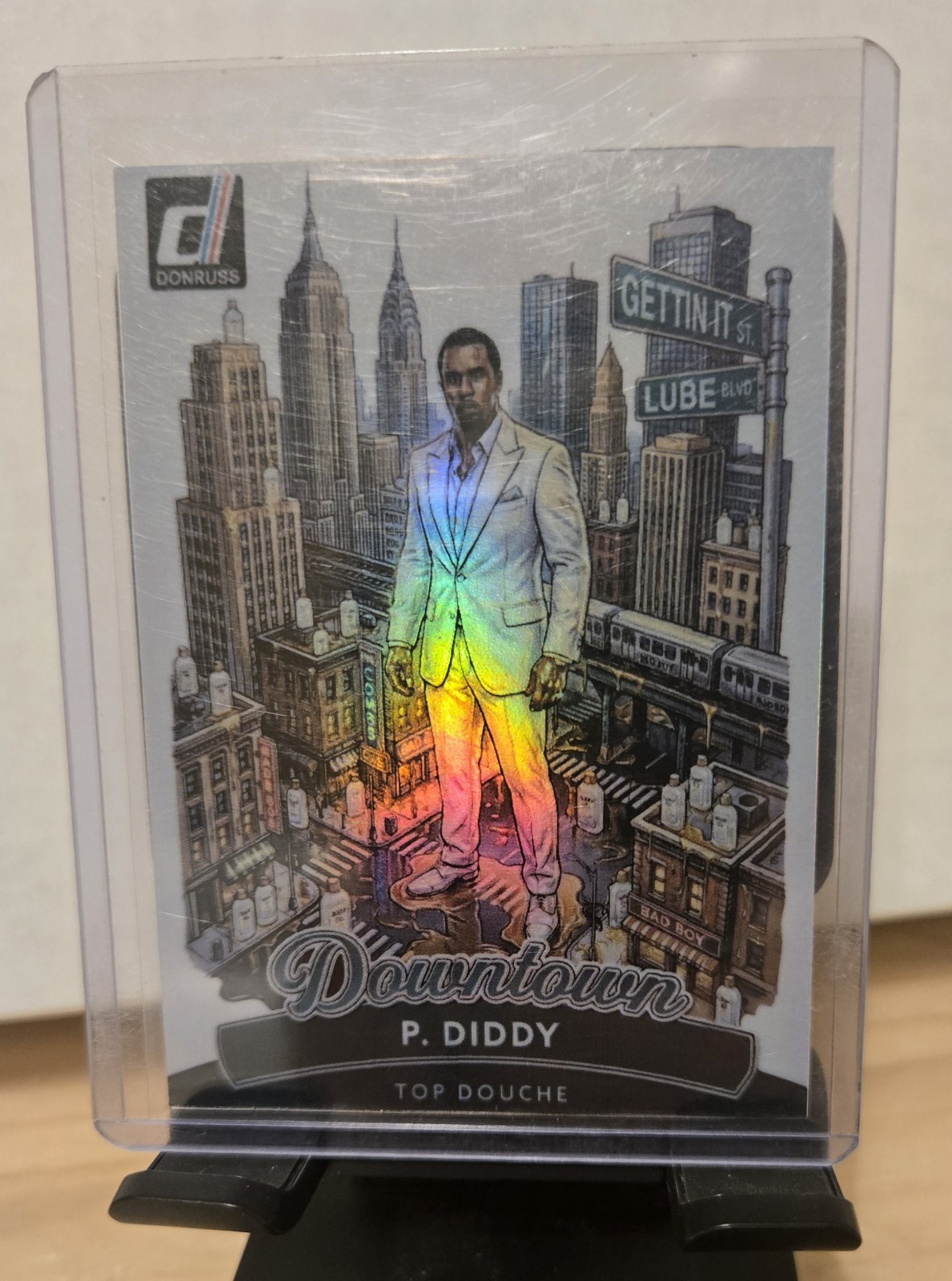 Custom Holo P Diddy Downtown Parody Fan Art Card ACEO